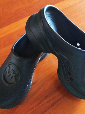 MK Clogs-Rubber Perforated-Wiley Logo-Never Worn-Sz 7